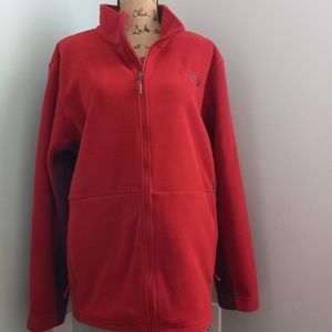 The North Face Men Red  Fleece Jacket XL.